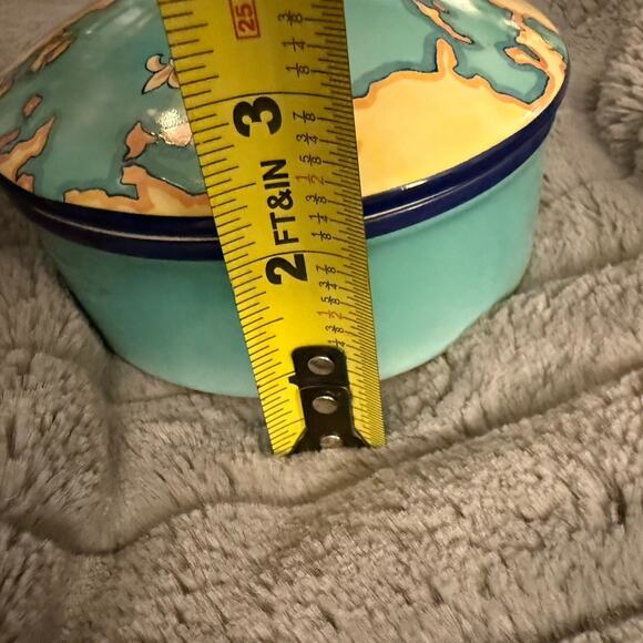 Tiffany & Co. Tauck World Discovery Trinket Box Ceramic Perfect Condition - Picture 11 of 13